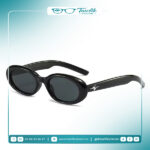 Lunettes de Soleil Ovales Noires – Élégance Intemporelle - Image 3